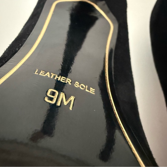 Charles Jourdan Black Suede Heels Pointed Toe Stiletto Heel - Picture 13 of 13